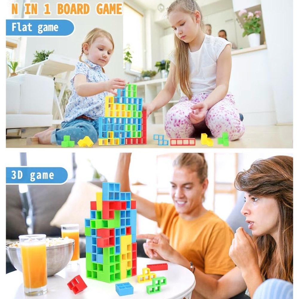 Colorful Stacking Game Blocks - Picture 7 of 8